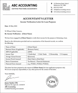Accountant’s Letter Accountant’s Letter